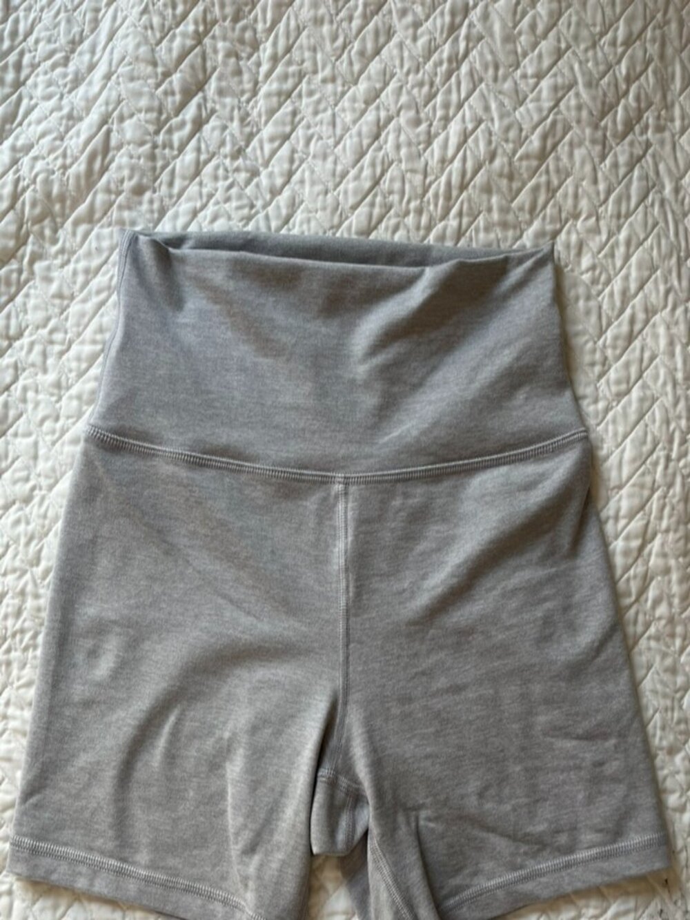 Aerie Offline Heather Grey Biker Shorts